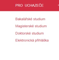 PRO UCHAZEČE